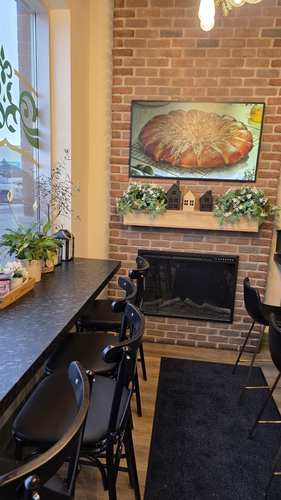Ridgeway Plaza café counter and menu display