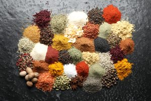 Many different spices