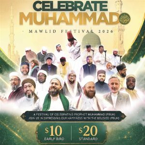 Celebrate Muhammad Annual Mawlid Festival 2026 poster for Mississauga