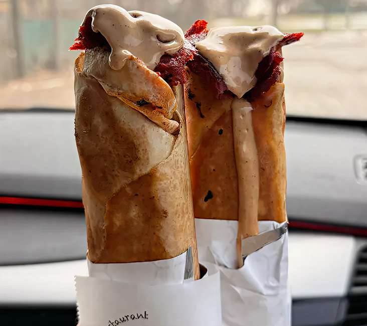 Shawarma at Ghadir Meat and Restaurant