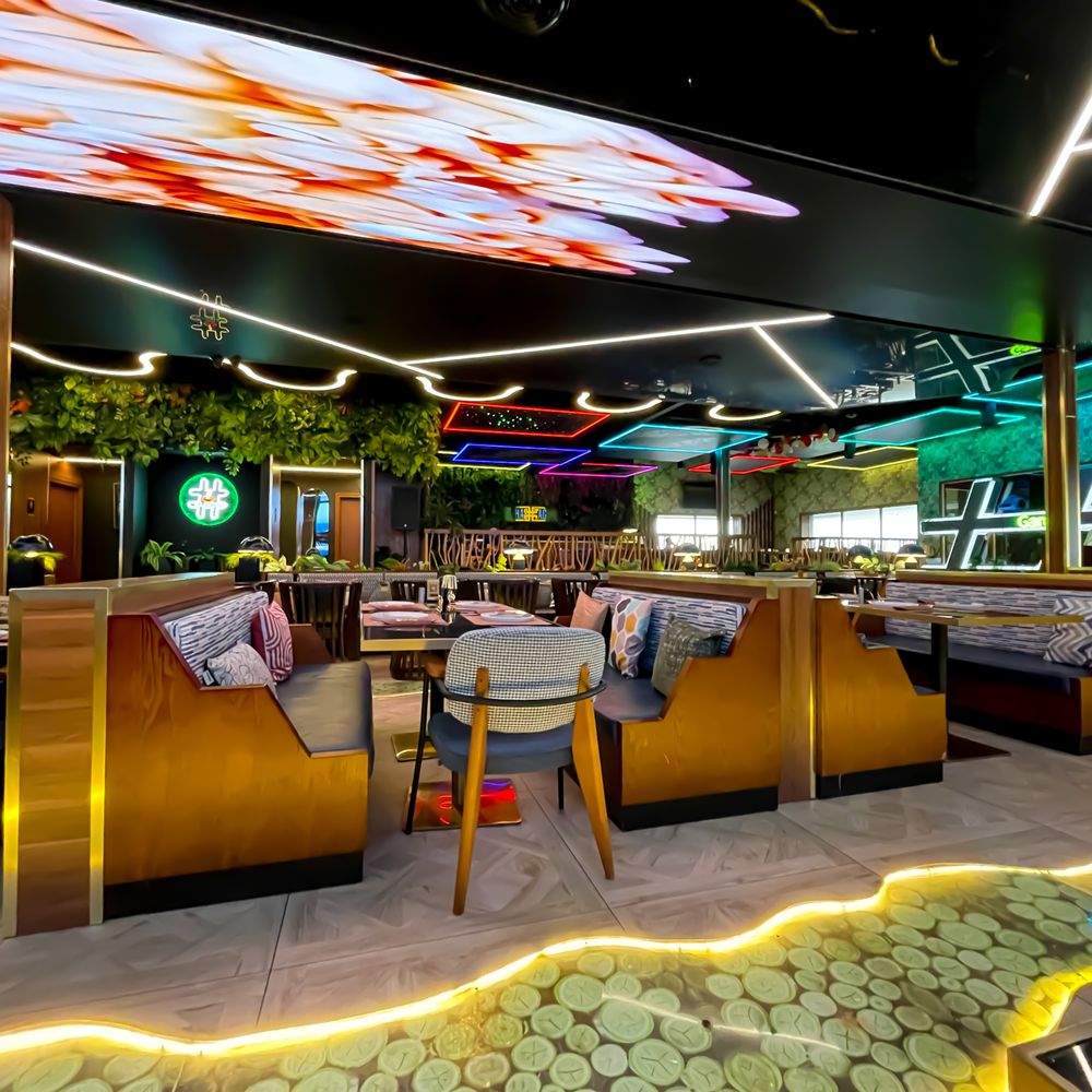 Hashtag Modern Kitchen & Lounge interior in Oakville