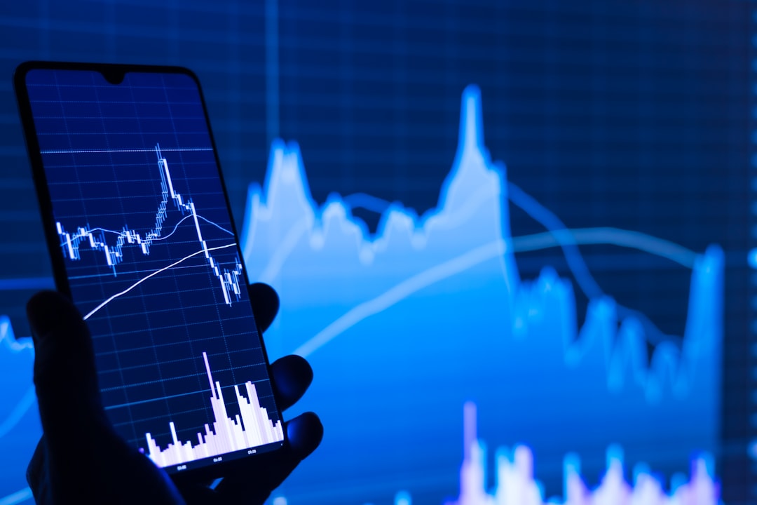 Market chart on a screen representing Shariah-compliant investment research