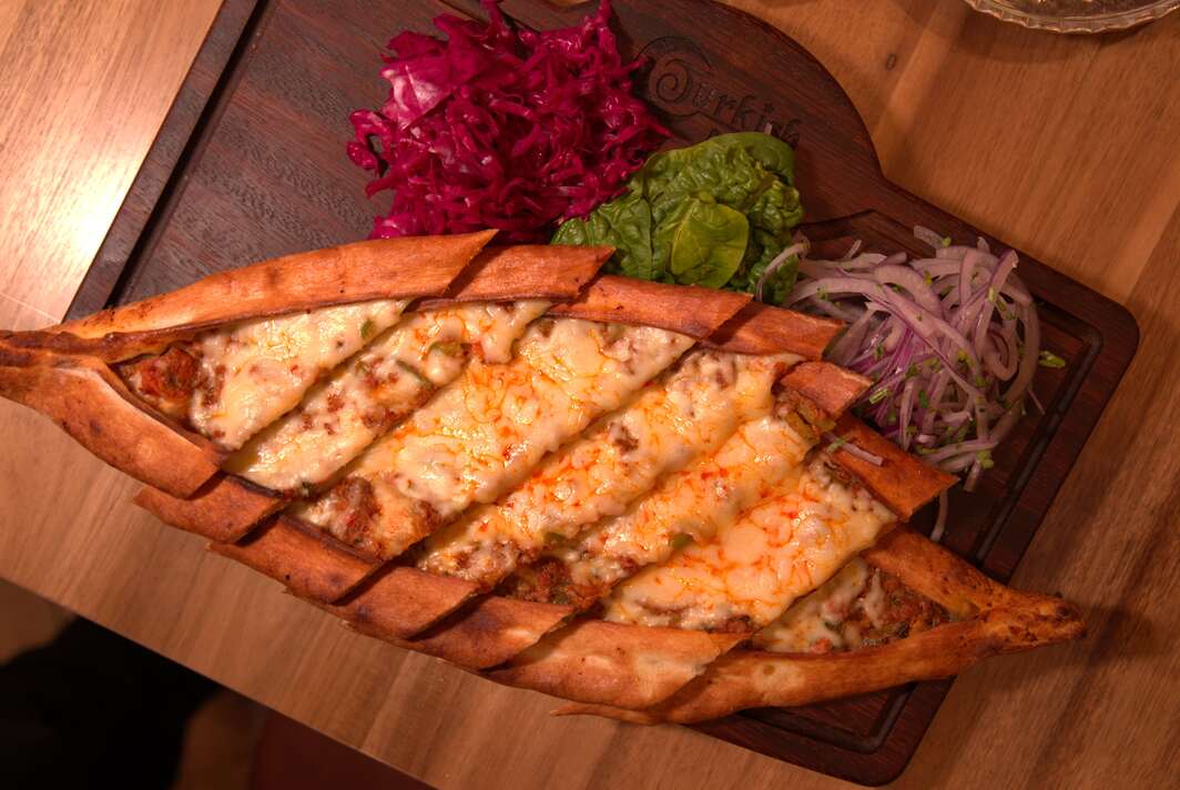 Turkish cheese pide