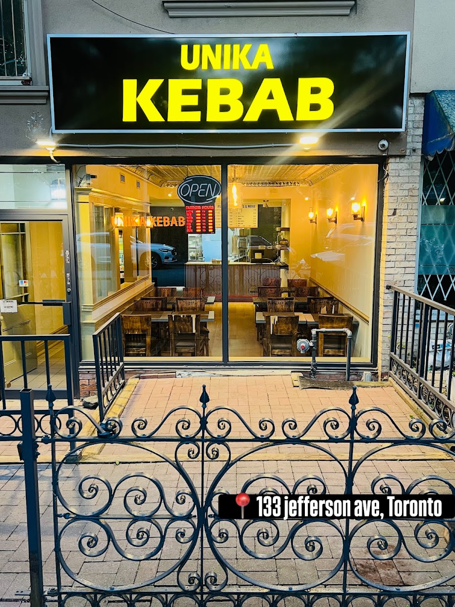 Exterior of Unika Kebab in Liberty Village