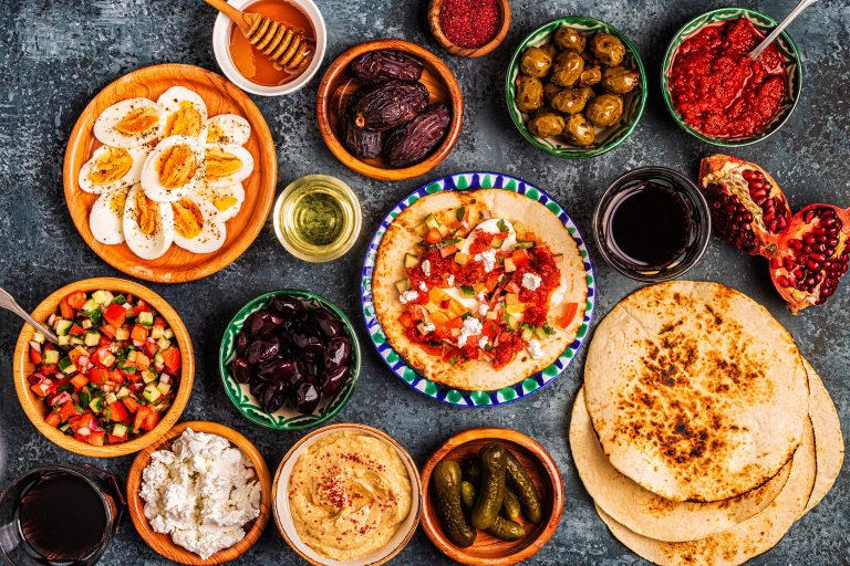 Middle Eastern halal food