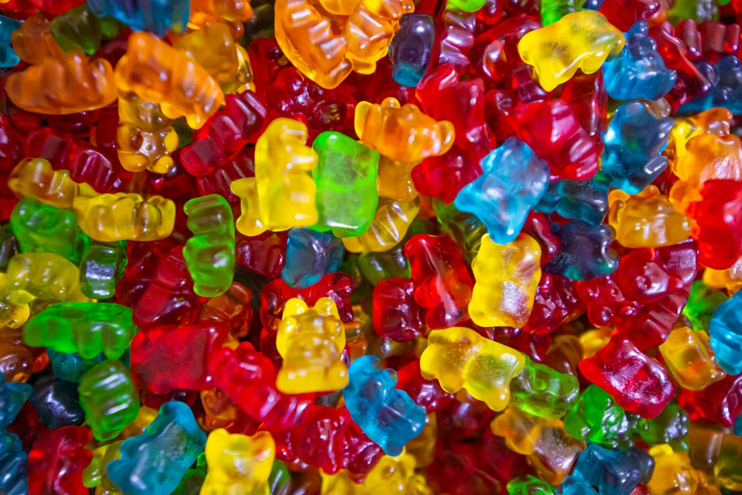 Assorted colourful gummy candies used to illustrate ingredient checks