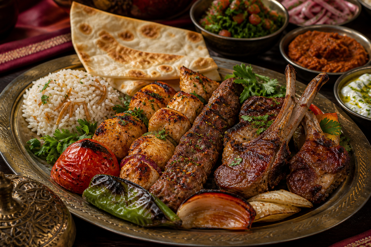 Turkish mixed grill at Saray Turkish Cuisine