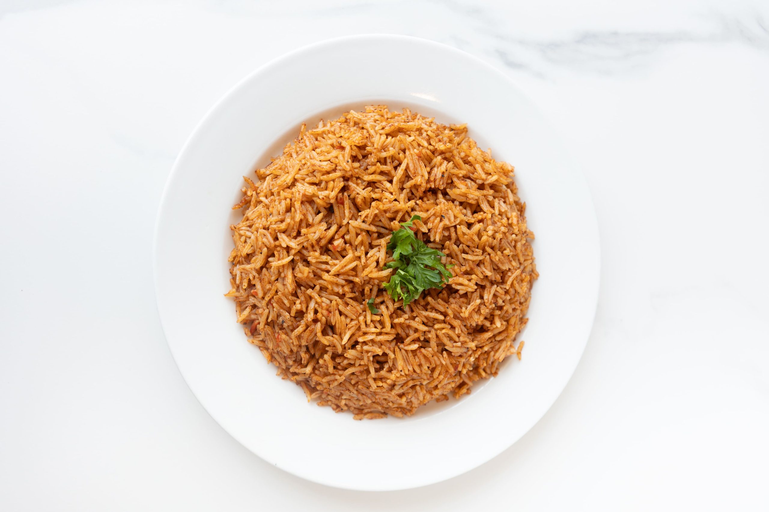 Seasoned rice pilaf at Laheeb