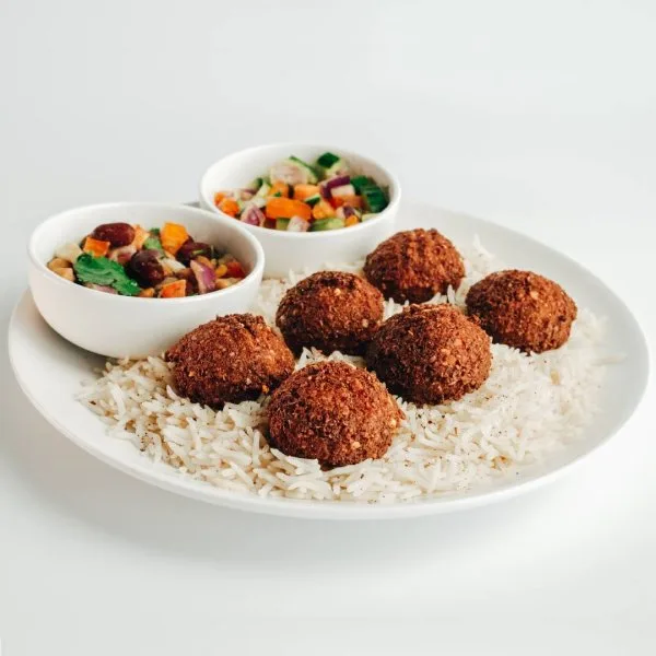 Halal kabab platter at The Kabab Shoppe